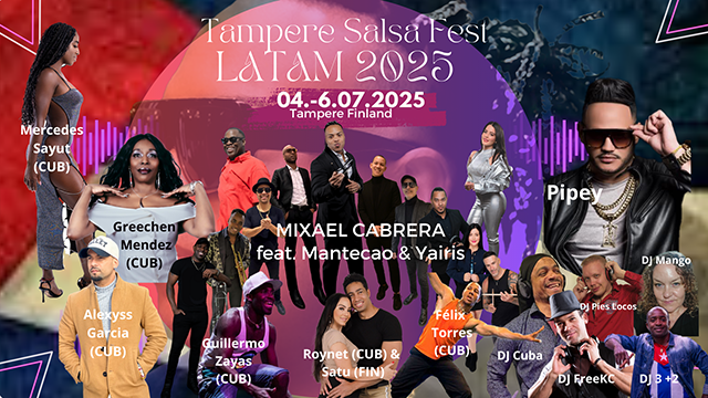 Tampere Salsa Fest LATAM 2025 / 4.-6.7.25